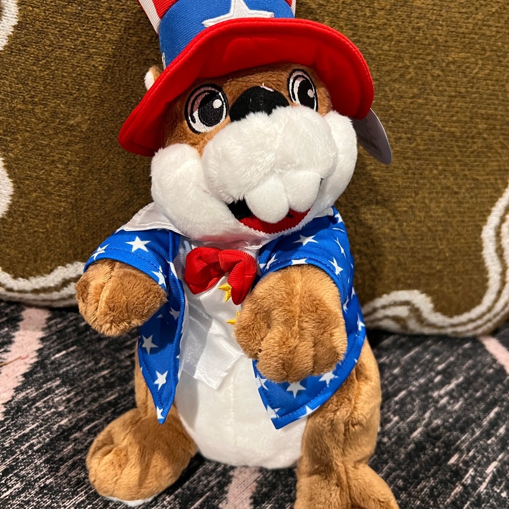 Charming Patriotic Hamster Plush Toy